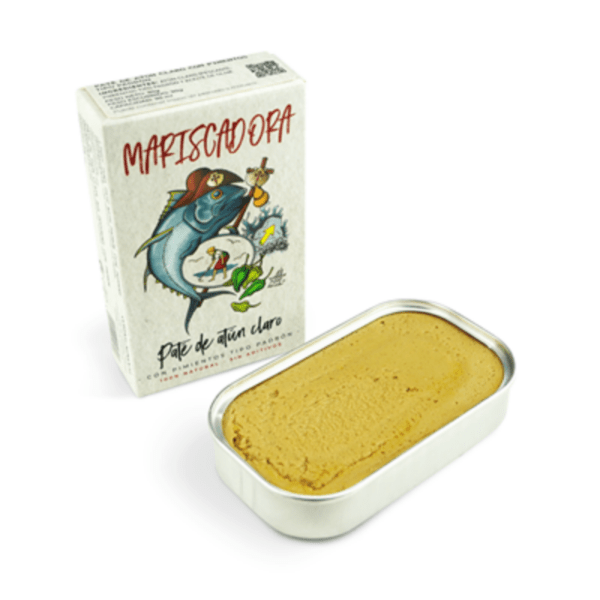 Paté de Atún Claro con Pimientos Tipo Padrón Mariscadora 90grs - Imagen 2